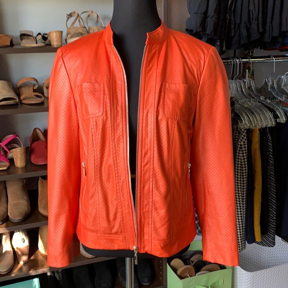 Beautiful orange jacket great for fall